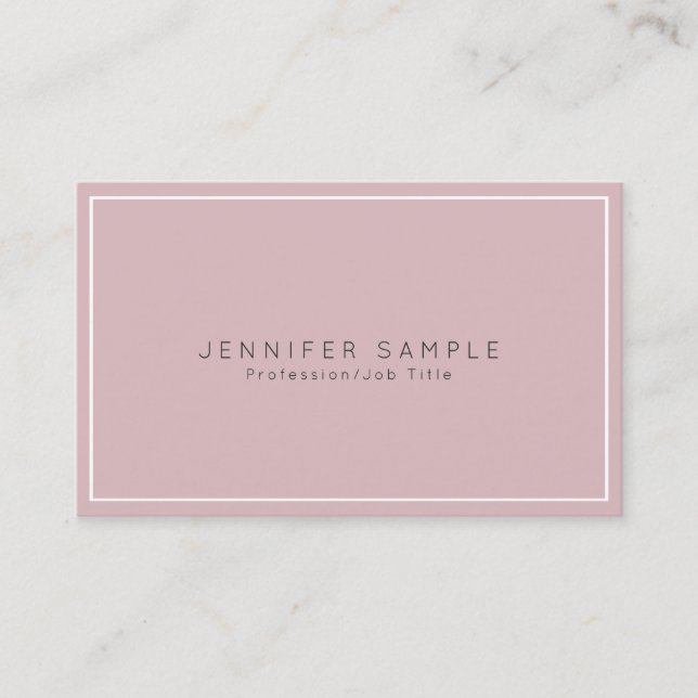 Professional Chic Elegant Modern Luxury Silk Business Card (Front)