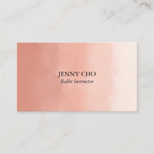 Professional Chic Minimalist Watercolor Paintbrush Business Card