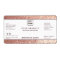 Professional chic rose gold glitter product label