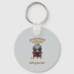 Professional Chillaxer Monkey king Funny Cool App Key Ring