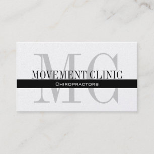 Professional Chiropractic Business Card Gold