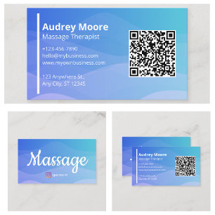 Professional Chiropractic Reflexology Massage Business Card