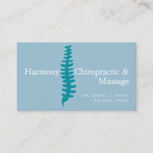 Professional Chiropractor Chiropractic Health Business Card