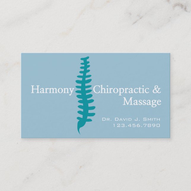 Professional Chiropractor Chiropractic Health Business Card (Front)