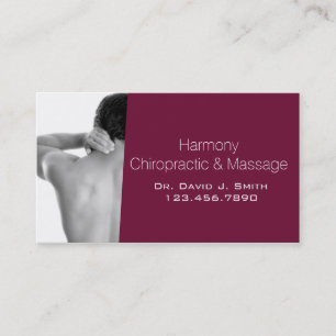 Professional Chiropractor Chiropractic Health Business Card