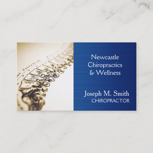 Professional Chiropractor, Health Business Card (Front)