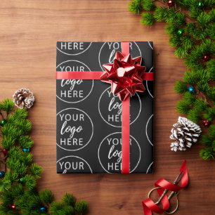 Professional Christmas Business Logo Wrapping Paper