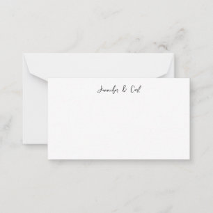 Professional Classic Calligraphy Minimalist Plain Card