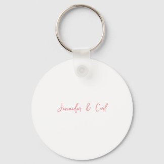 Professional Classic Calligraphy Minimalist Plain Key Ring