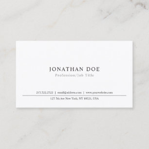 Professional Classic Elegant Minimalist Template Business Card