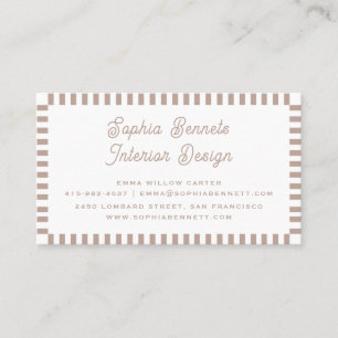 Professional Classic Retro Clean 70s 80s Stone Business Card