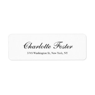Professional Classical Black White Script