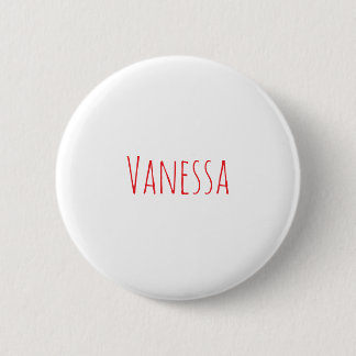 Professional classical calligraphy name custom red 6 cm round badge