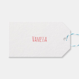 Professional classical calligraphy name custom red gift tags
