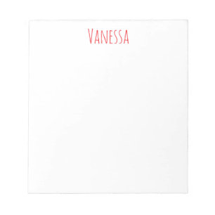 Professional classical calligraphy name custom red notepad