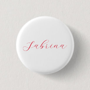 Professional classical handwriting name custom 3 cm round badge