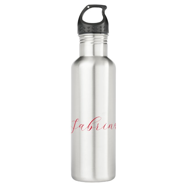 Professional classical handwriting name custom 710 ml water bottle (Front)