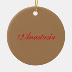 Professional classical handwriting name custom ceramic tree decoration