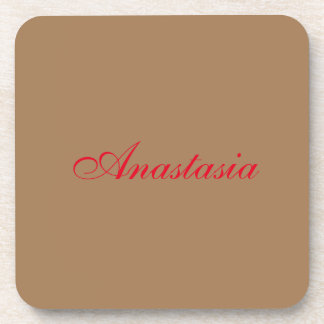Professional classical handwriting name custom coaster