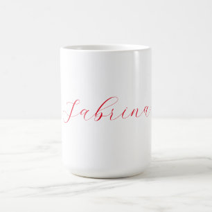 Professional classical handwriting name custom coffee mug