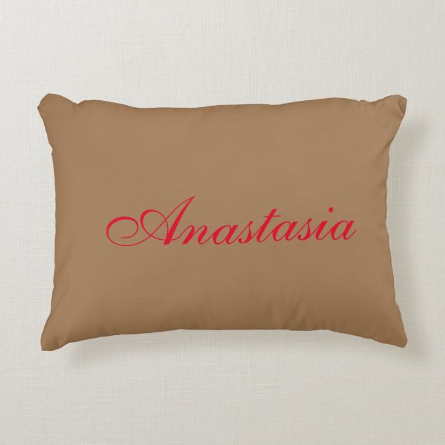 Professional classical handwriting name custom decorative cushion (Front)