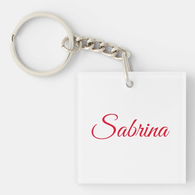Professional classical handwriting name custom key ring (Front)