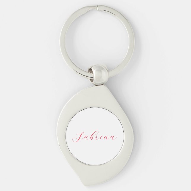 Professional classical handwriting name custom key ring (Front)