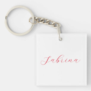 Professional classical handwriting name custom key ring
