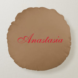 Professional classical handwriting name custom round cushion
