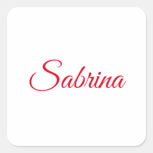 Professional classical handwriting name custom square sticker