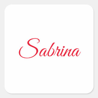 Professional classical handwriting name custom square sticker