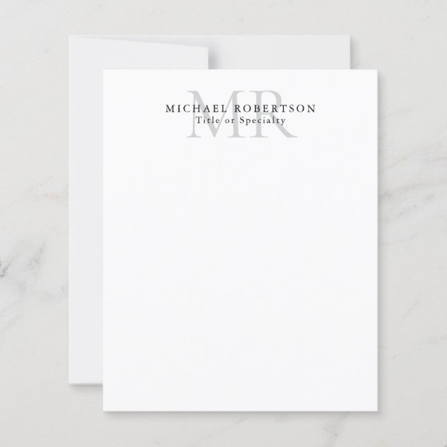 Professional Classical Monogram Minimalist Plain (Front)