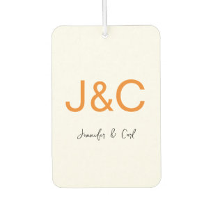 Professional Classical Monogram Minimalist Plain Car Air Freshener