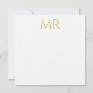 Professional Classical Monogram Minimalist Plain Card