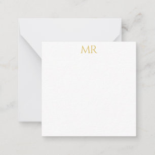 Professional Classical Monogram Minimalist Plain Card