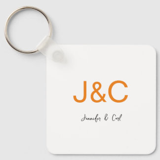 Professional Classical Monogram Minimalist Plain Key Ring