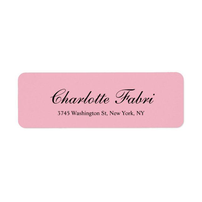 Professional Classical Pale Pink Script (Front)