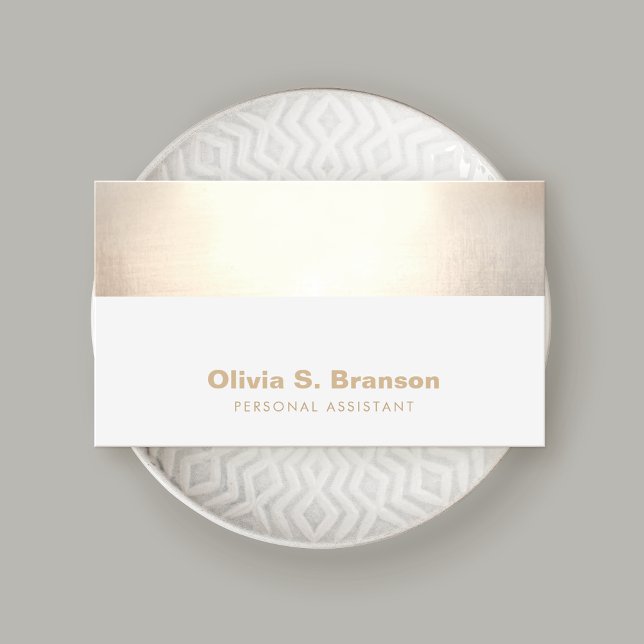 Professional Classy Gold Border Business Card (Creator Uploaded)