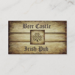 Professional classy grunge Irish lucky shamrock Business Card