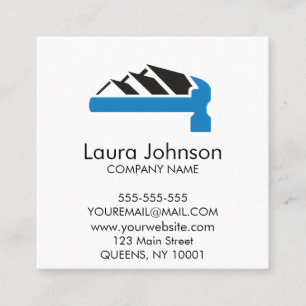 Professional Clean Custom Company Logo QR Code Calling Card
