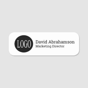 Professional Clean Modern Business Company Logo Name Tag