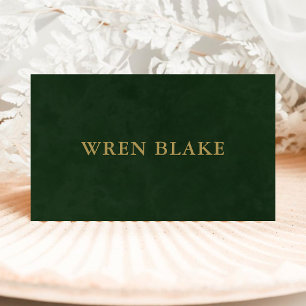 Professional  Clean Sage Green & Gold Typography Business Card