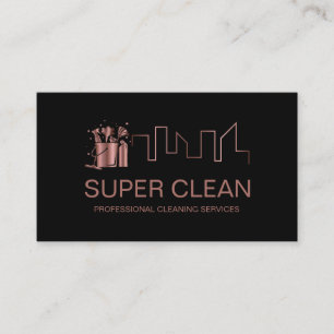 Professional Cleaning House Residential Commercial Business Card