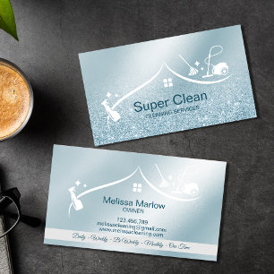Professional Cleaning House Services Business Card
