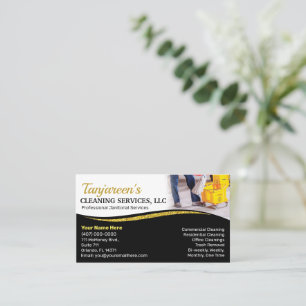 Professional Cleaning/Janitorial Housekeeping Serv Business Card