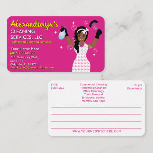 Professional Cleaning/Janitorial Housekeeping Serv Business Card