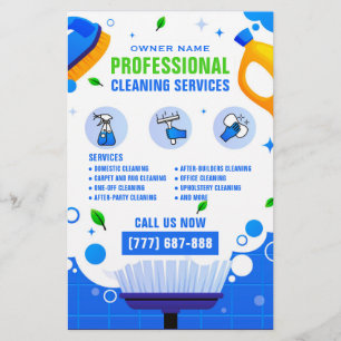 Professional Cleaning Service Business Advertising Flyer