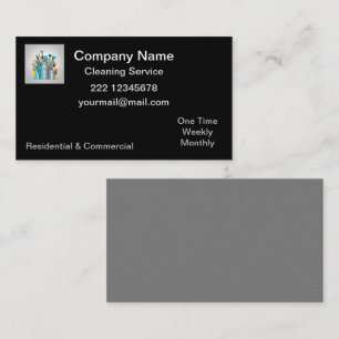 Professional Cleaning Service Business Card