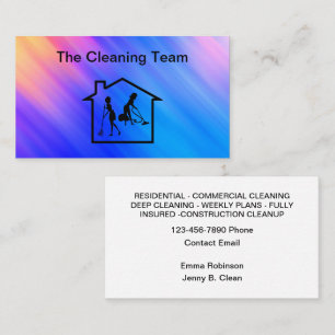 Professional Cleaning Service Business Cards