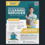 Professional Cleaning Service Business Flyer<br><div class="desc">Professional Cleaning Service Business Flyer template is the perfect marketing tool for your cleaning company. This meticulously crafted flyer is designed to captivate potential clients and set your business apart in the market. It boasts captivating graphics, high-quality images, and space for your logo and contact information. With this template, you...</div>